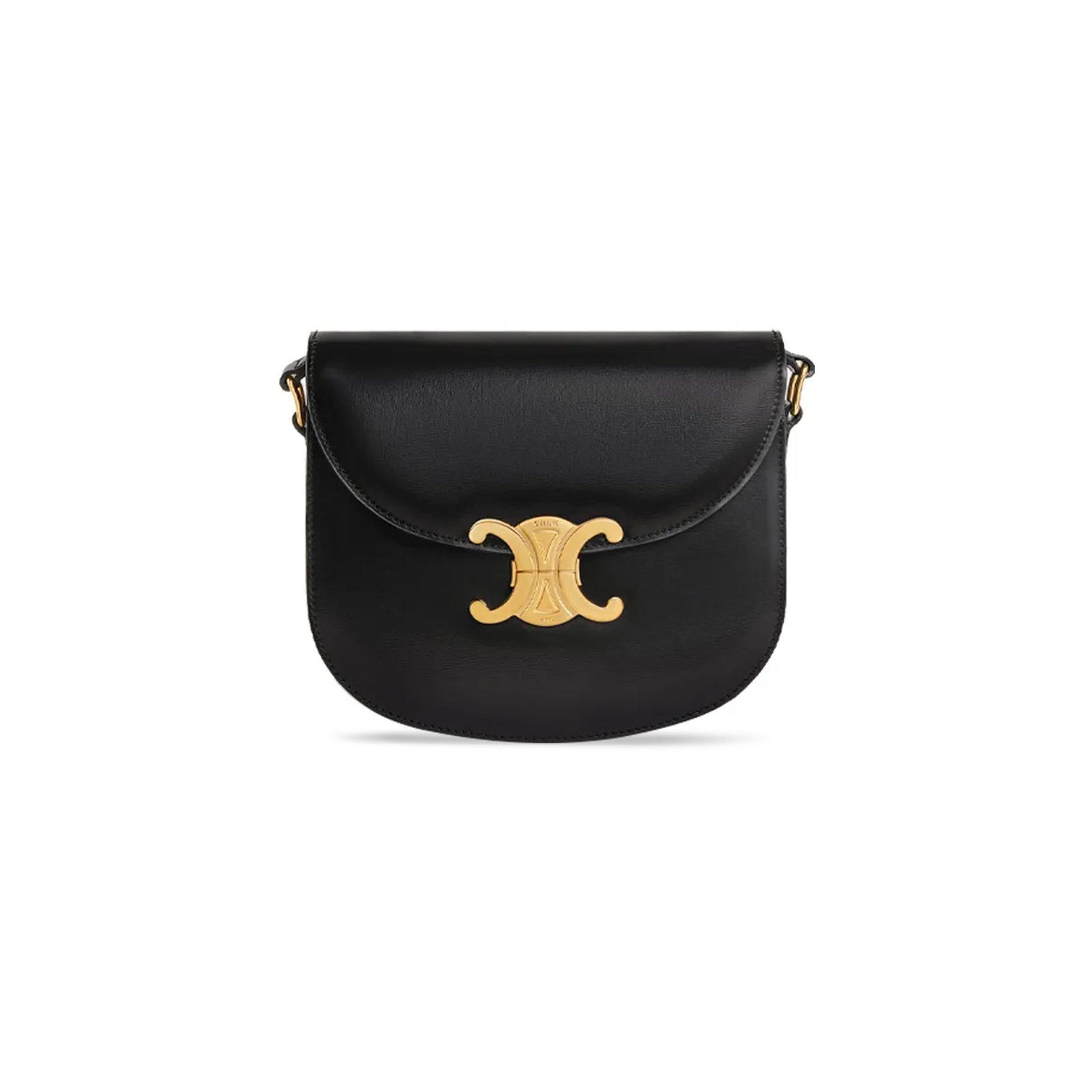 Ce**e shoulder bag in teen besace triomphe shiny calfskin 110413bf4.38no (18.5*16*6cm)